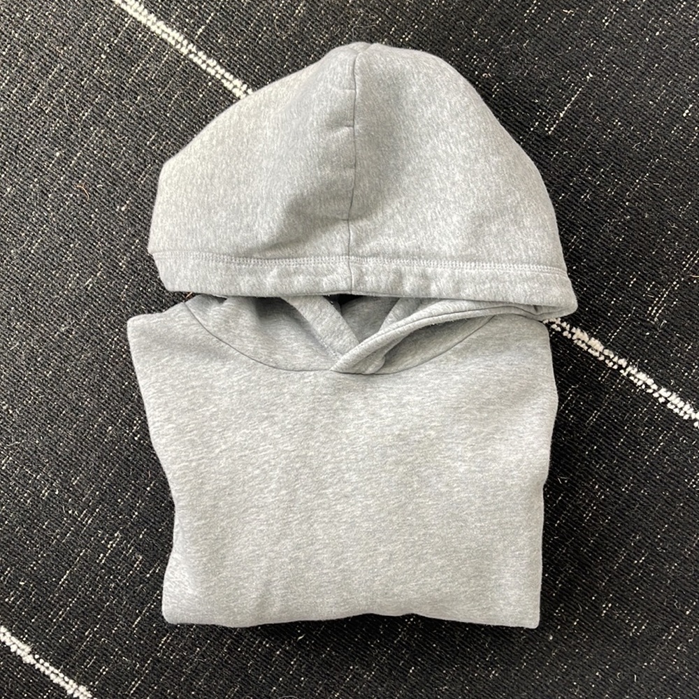 ZARA gray cropped hoodie
